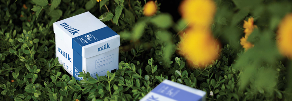 miilk, an environment-friendly copying paper?  