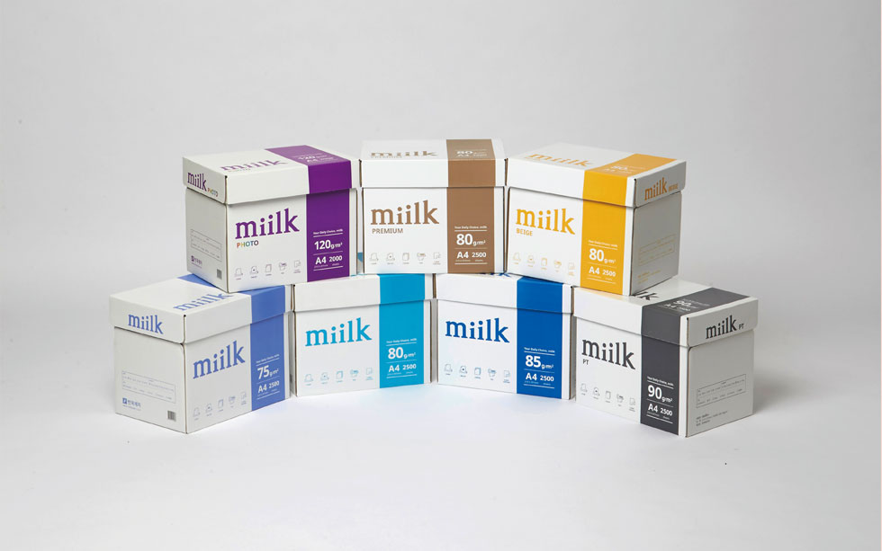 Observing the renewal of Hankuk Paper representative brand, miilk